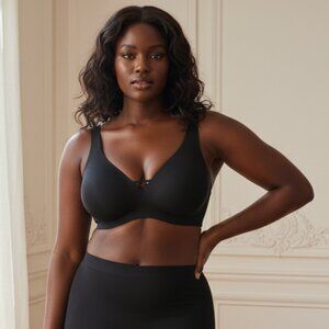 Soma Essentials Unlined Wireless Black Bra 38C